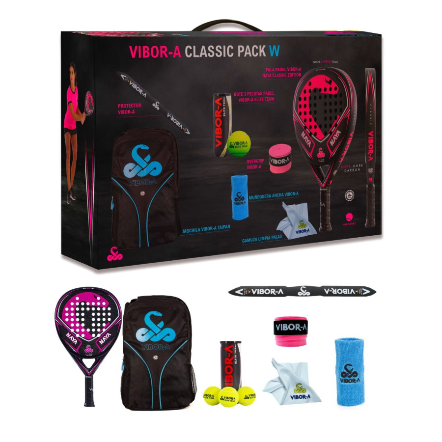 Pala de pádel Pack Regalo Vibor-a Naya Classic Edition 2022