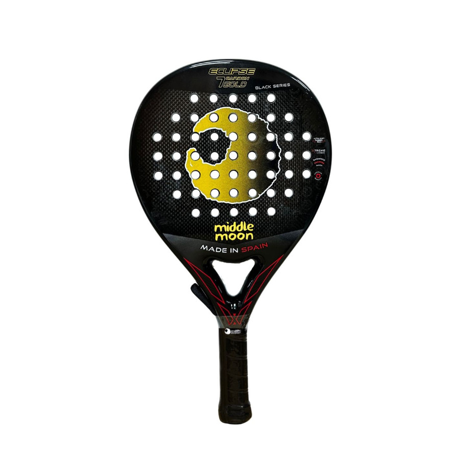 Padel Racket MiddleMoon Eclipse 7 Carbon Gold Black Series