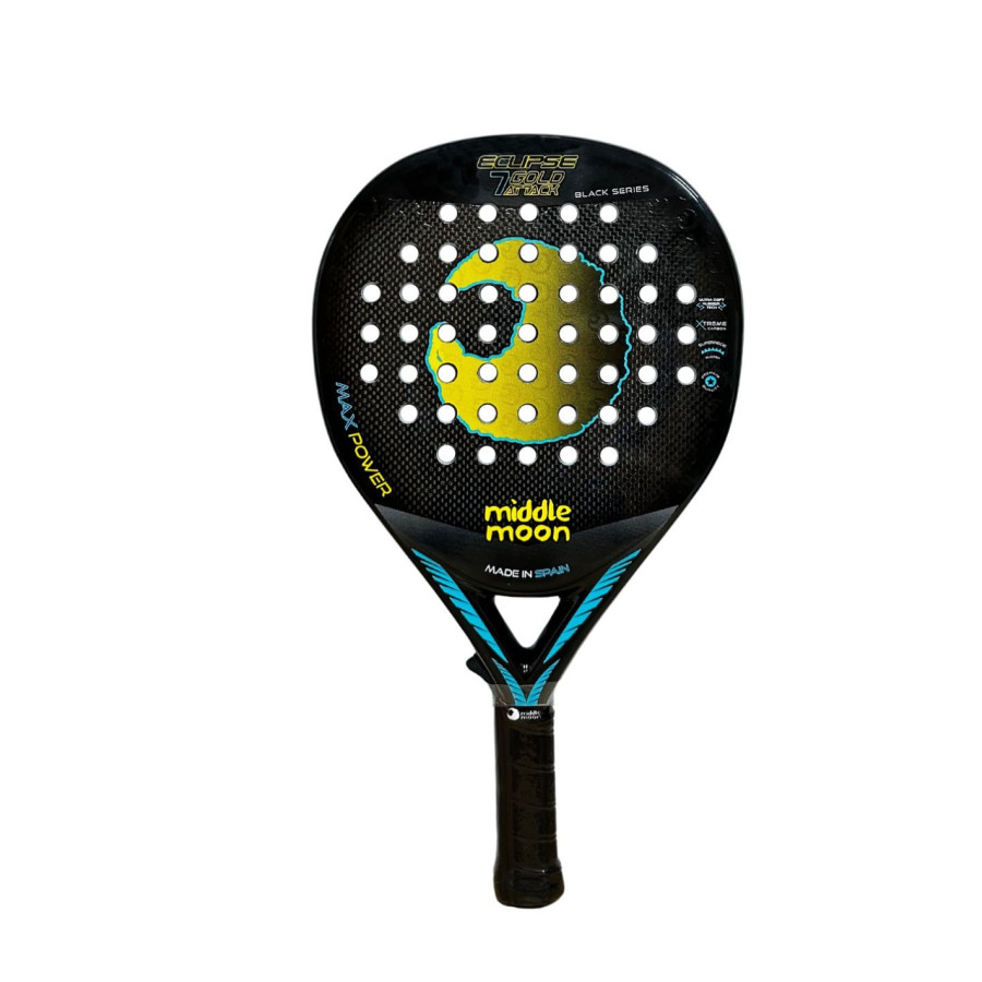 Padel Racket MiddleMoon Eclipse 7 Gold Attack Black Series