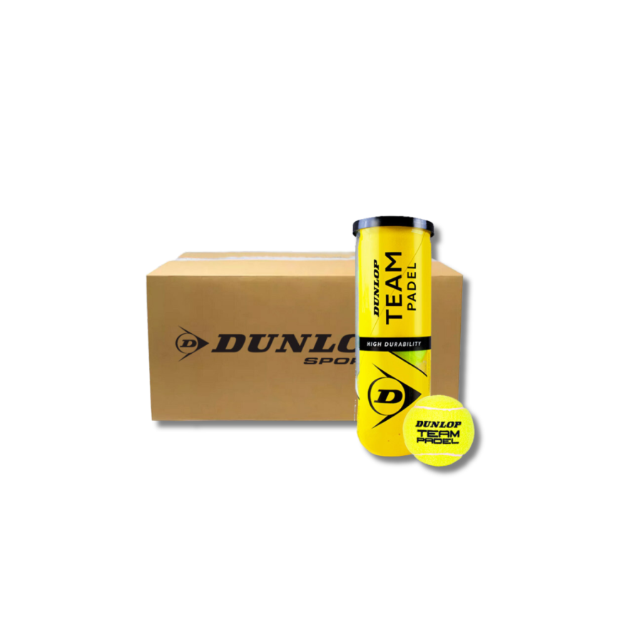 Caisse de Balles Dunlop Team Padel (24 boîtes)