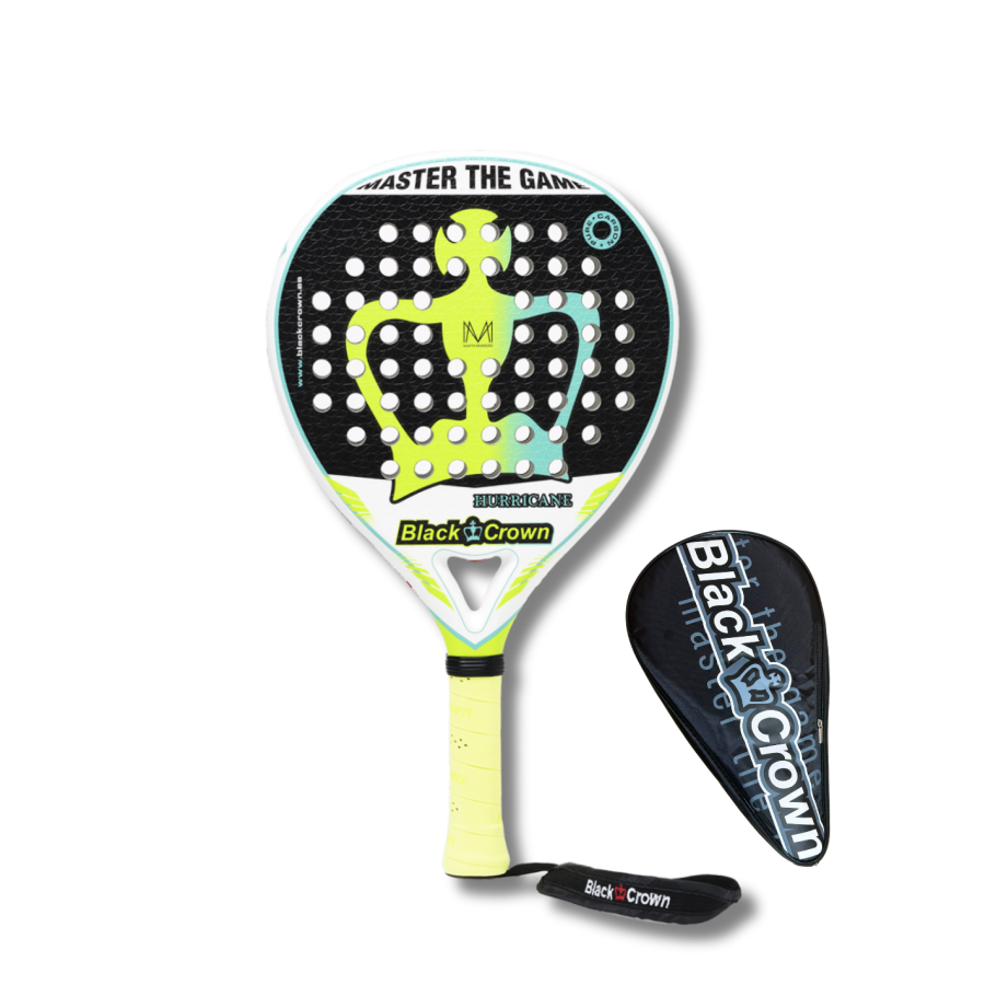 Padel Racket Black Crown Hurricane