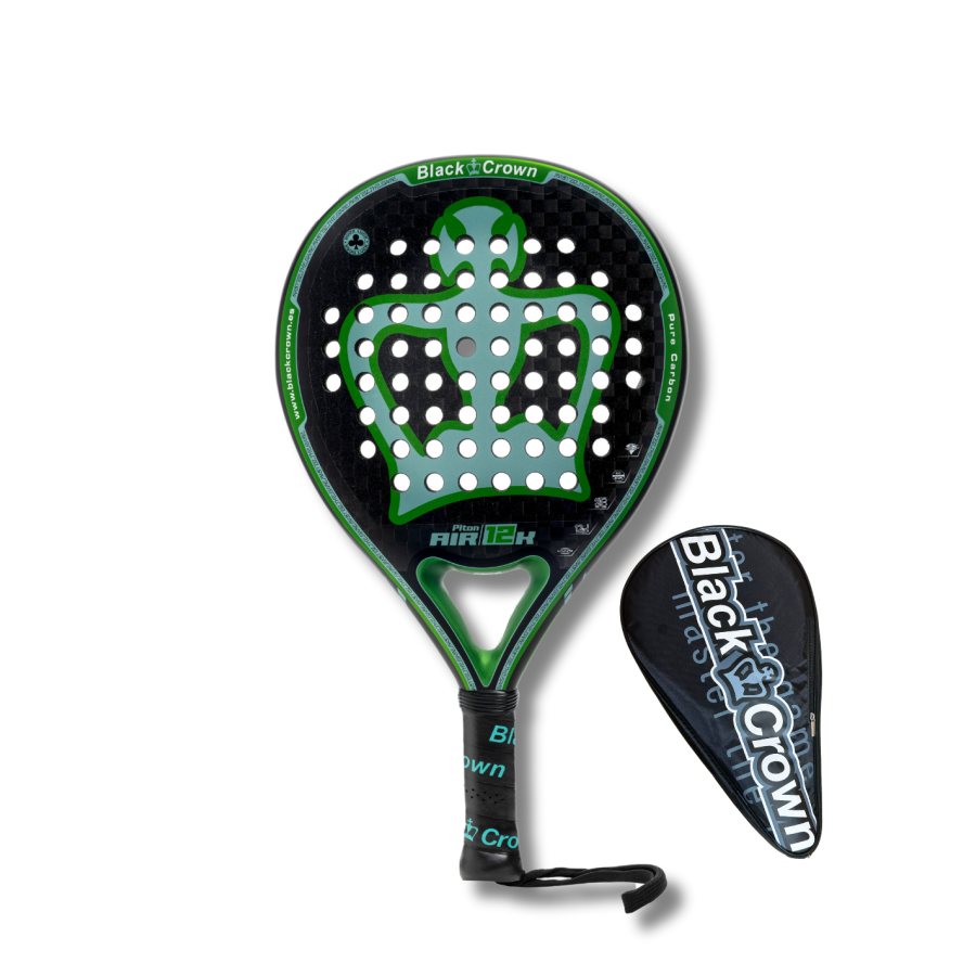 Padel Racket Black Crown Piton Air 12K 2024