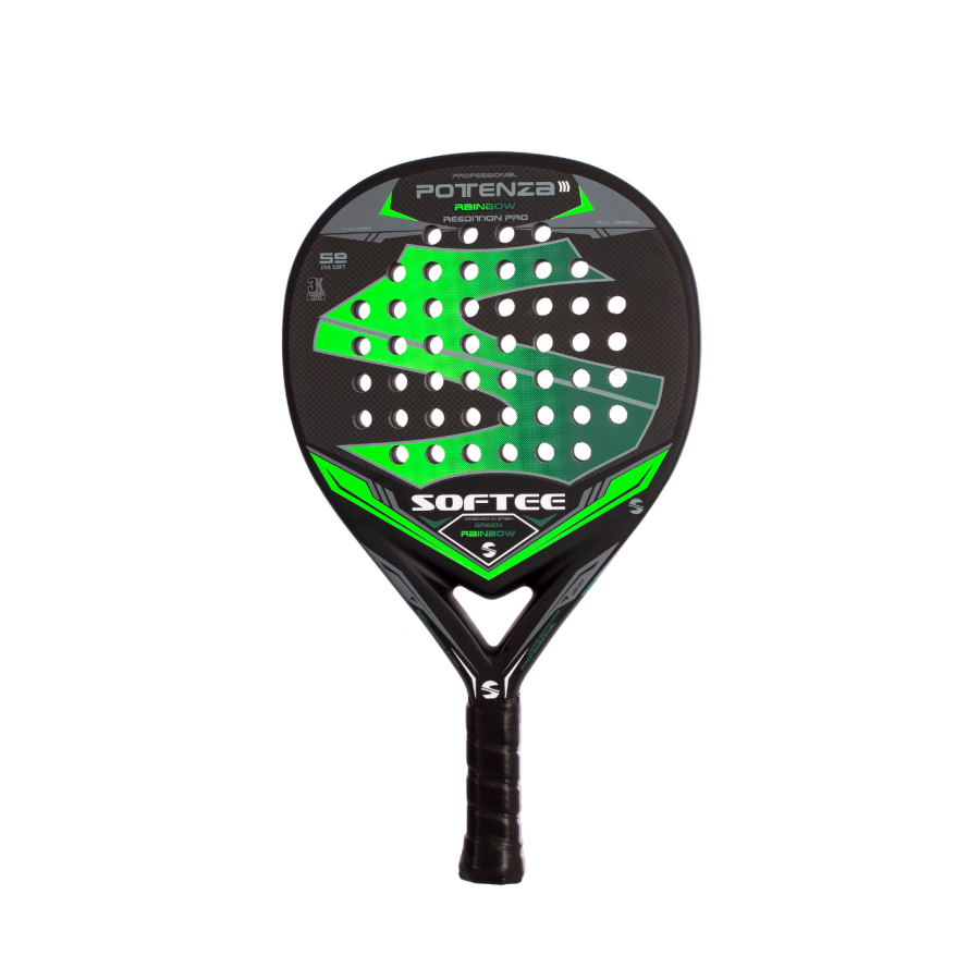 Padel Racket Softee Potenza Rainbow Verde