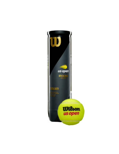 Bote de 4 Pelotas de Tenis Wilson US Open Extra Duty 