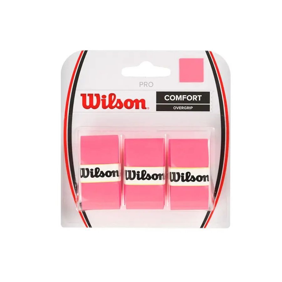 Overgrips WILSON Pack 3 unidades Pro Comfort Rosa