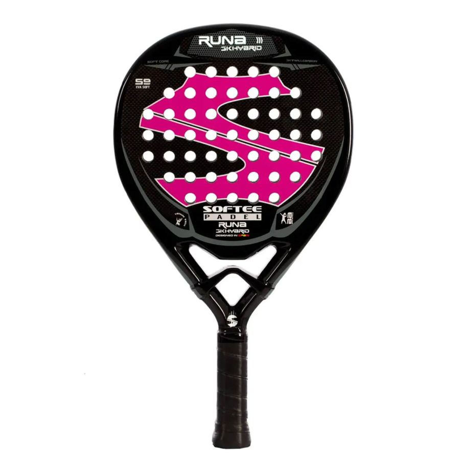 Pala de Pádel Softee Runa 3K Hybrid Fucsia