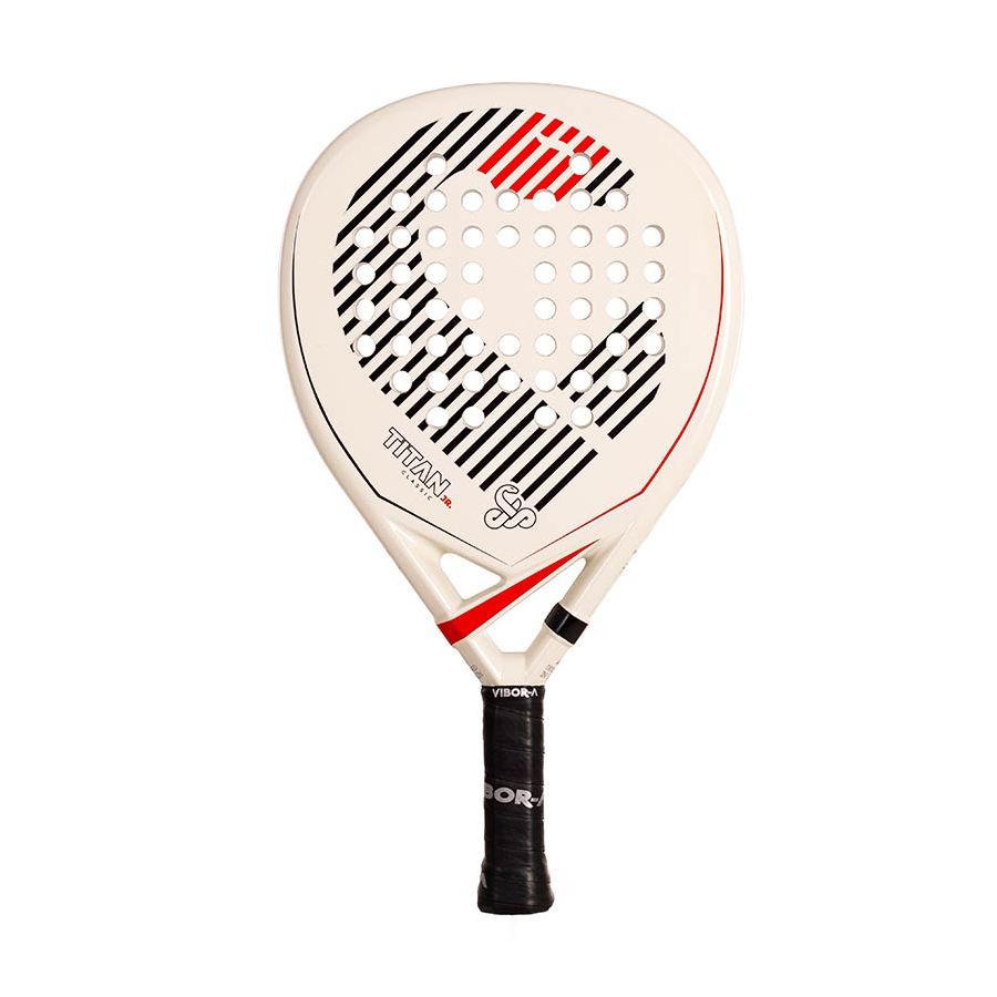 Pala de Pádel VÍBORA Titan Junior Classic White 2025