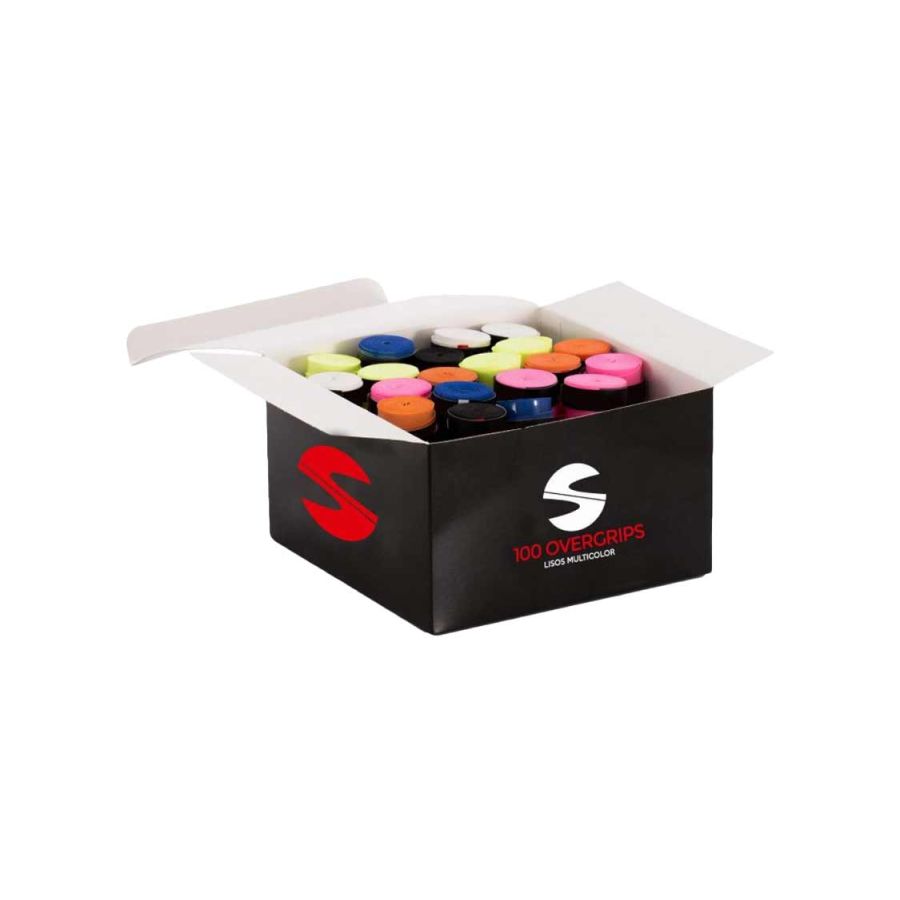 Overgrips SOFTEE Caja 100 unidades Lisos Multicolor